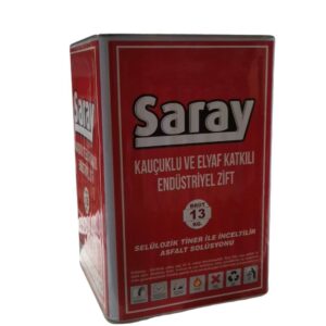 Saray Kauçuklu Elyaflı İzolasyon Zifti Asfalt Solüsyonu 3 Kg
