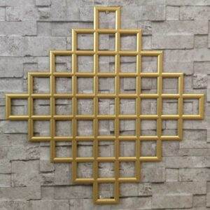 Kare Altın Duvar Paneli 50x50 5 Adet