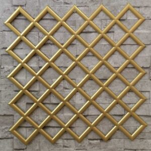 Kare Petek Altın Duvar Paneli 50x50 5 Adet