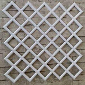 Kare Petek Beyaz Duvar Paneli 50x50 5 Adet