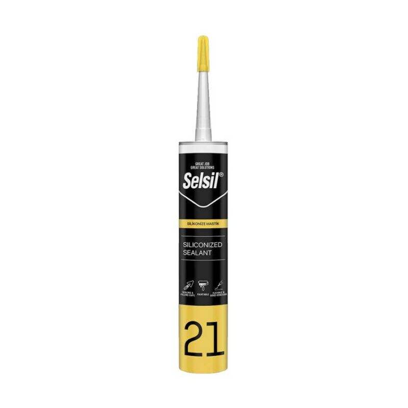 Selsil Silikonize Mastik 450 Gr Antrasit Gri
