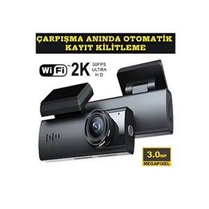 Blic Blm-65 2K 3MP WİFİ Araç içi Akıllı Kamera G-sensör DVR+Wİ-Fİ 1920/1080P