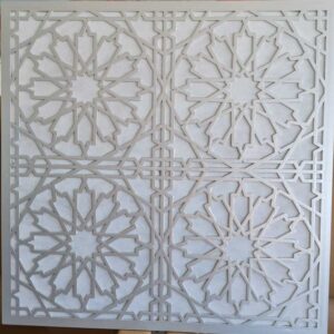 Asma Tavan Dekoratif Pvc Panel Selçuk Gümüş 60x60 20 Adet