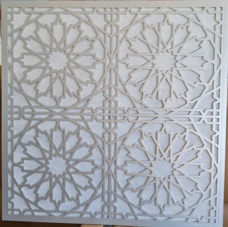 Asma Tavan Dekoratif Pvc Panel Selçuk Gümüş 60x60 20 Adet