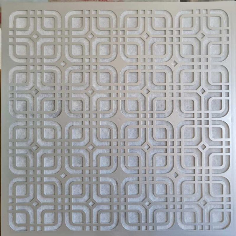 Asma Tavan Pvc Panel Gümüş 60x60 20 Adet
