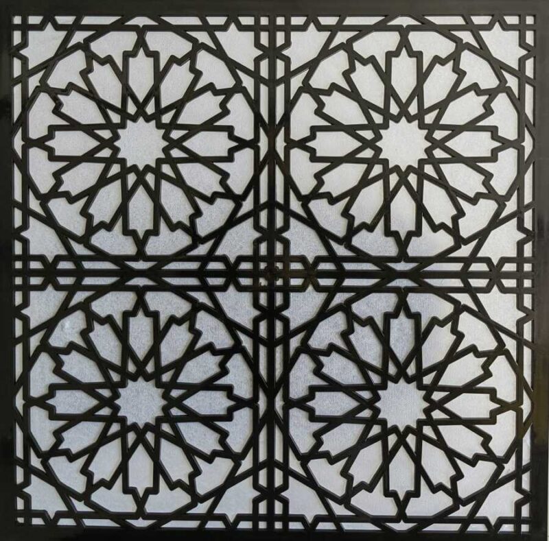 Asma Tavan Dekoratif Pvc Panel Selçuk Siyah 60x60 20 Adet