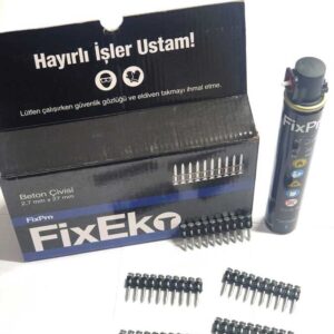 Fixpro C6 Eko Beton Çivisi 27 Mm + 165 mm Gaz Tüpü (1000 Ad)
