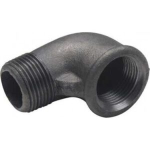 Kuyruklu Dirsek Galvaniz Siyah 2