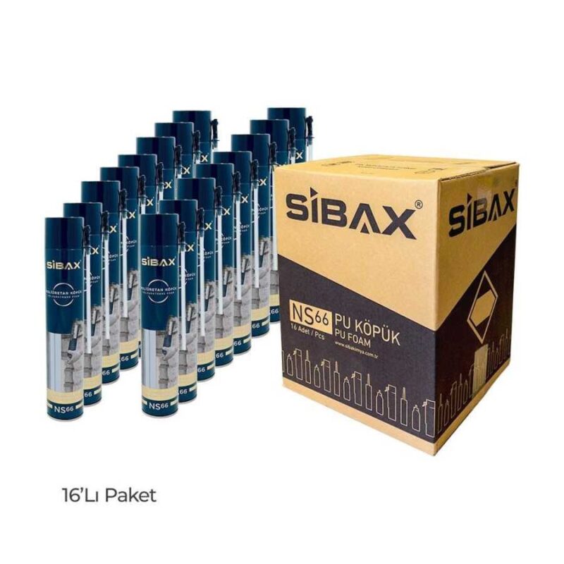 Sibax Ns77 Tam Dolum Dolgu Köpüğü 840 Gr 1 Koli 16 Adet