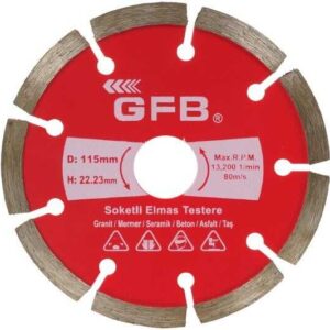 Soketli Elmas Beton Mermer Kesici 230 mm