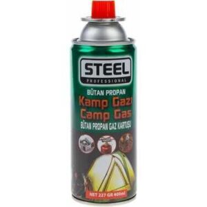 Steel Kamp Gazı Bütan Propan Gaz Kartuşu 400 ml