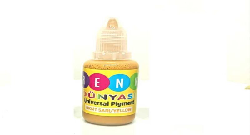 Üniversal Pigment Renklendirici Renk Tüpü Oksit Sarı 30 ml