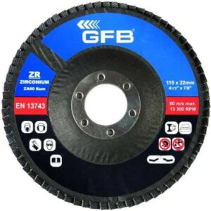 Zirkonyum Flap Disk Zımpara 115x80
