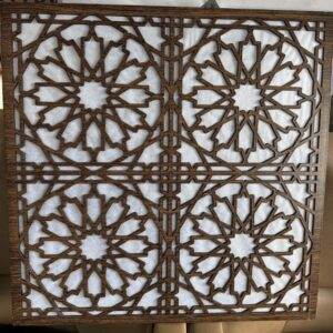 Asma Tavan Dekoratif Pvc Panel Selçuk Kahve 60x60 20 Adet