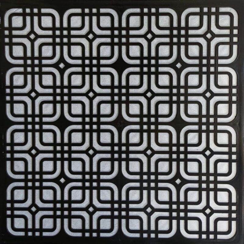Asma Tavan Dekoratif Pvc Panel Moderna Siyah 60x60 20 Adet