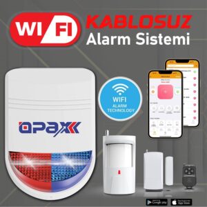 Bgr-12 Wıfı Kablosuz Siren Alarm Sistemi Mobil Uygulamalı (1 Yıl Ahm Ücretsiz)