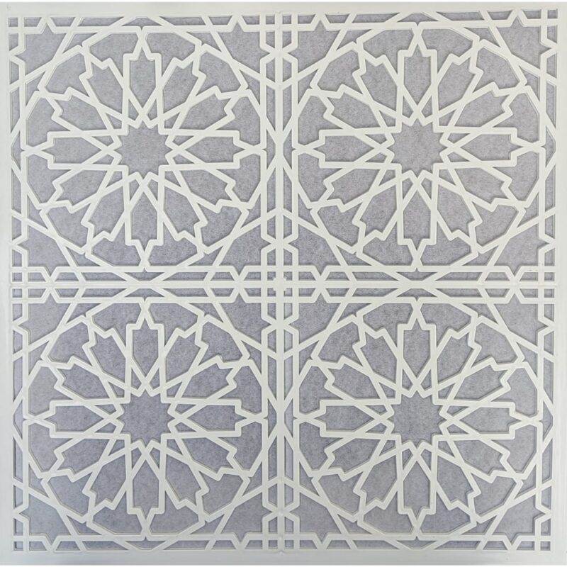 Asma Tavan Dekoratif Pvc Panel Selçuk Beyaz 60x60 20 Adet