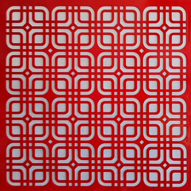 Asma Tavan Dekoratif  Pvc Panel Kırmızı 60x60 20 Adet