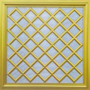 Asma Tavan Dekoratif Pvc Panel Sakarya Altın 60x60 20 Adet