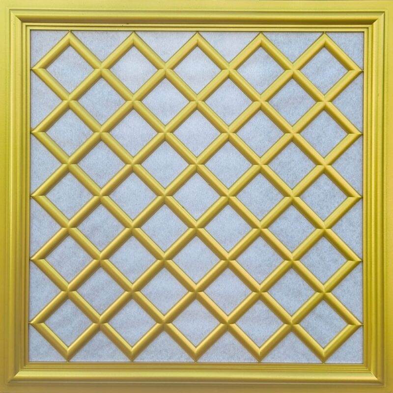 Asma Tavan Dekoratif Pvc Panel Sakarya Altın 60x60 20 Adet