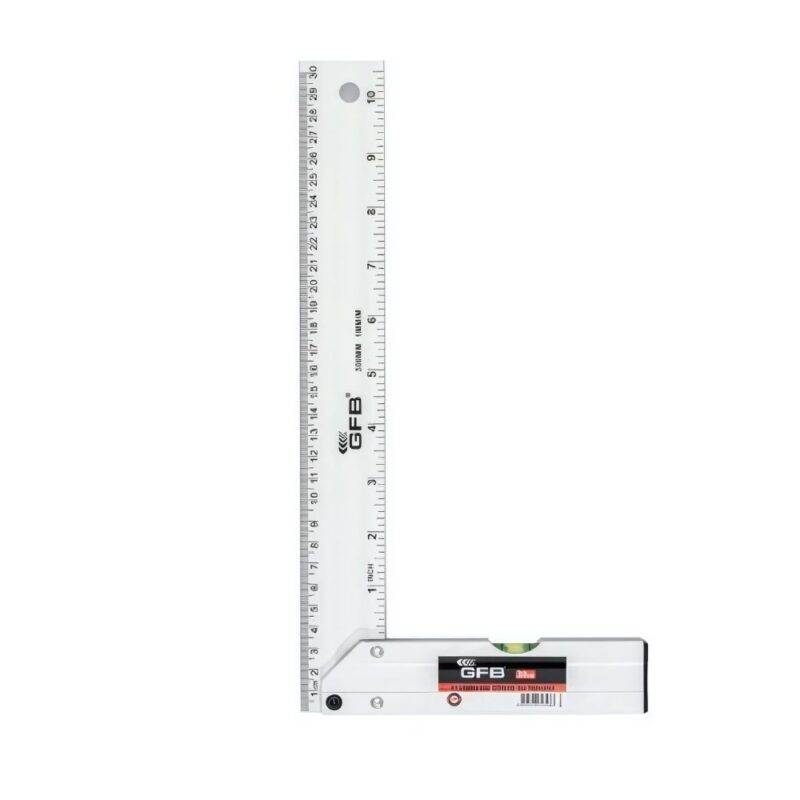 Alüminyum Gönye Su Terazili 300 mm / 30 Cm