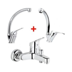 Banyo + Lavabo + Eviye Mutfak Bataryası Takım Seti