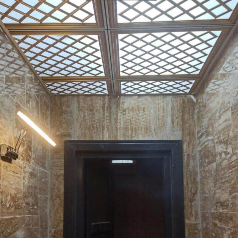 Asma Tavan Dekoratif Pvc Panel Sakarya Gümüş 60x60 20 Adet - Görsel 2