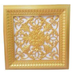 Asma Tavan Dekoratif Pvc Panel Avangarde Altın Gold 60x60 20 Adet