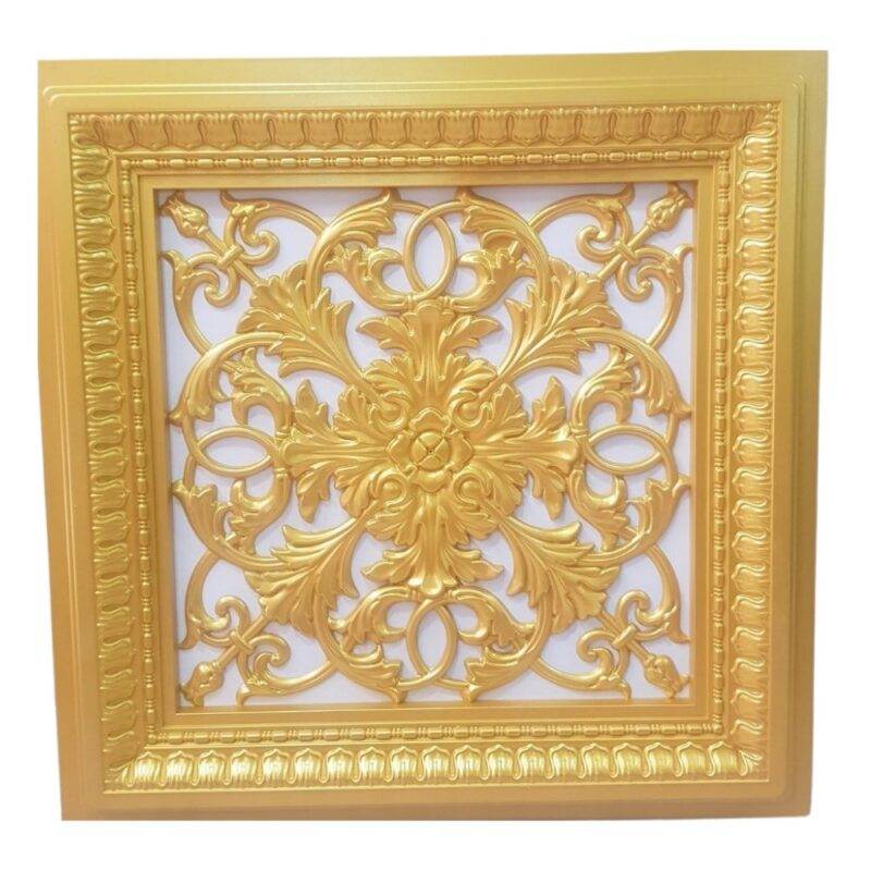 Asma Tavan Dekoratif Pvc Panel Avangarde Altın Gold 60x60 20 Adet