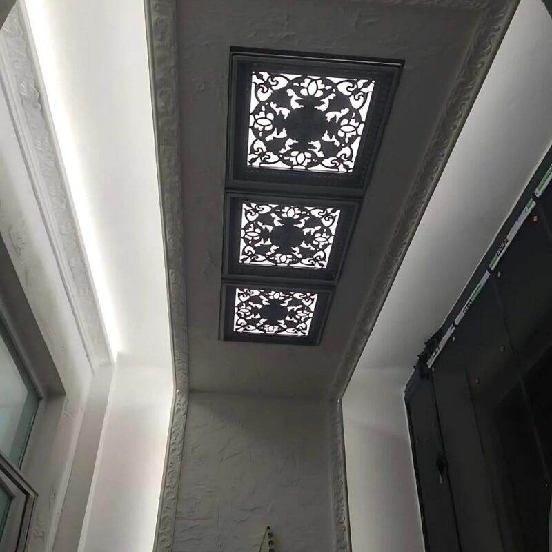 Asma Tavan Dekoratif Pvc Panel Avangarde Beyaz 60x60 20 Adet - Görsel 2