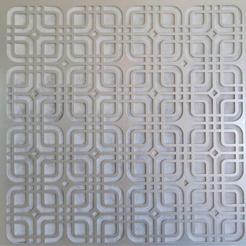 Asma Tavan Dekoratif Pvc Panel Moderna Gümüş 60x60 20 Adet